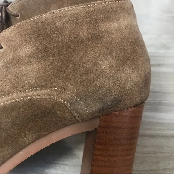 Johnston & Murphy Brown Suede Lace Up Bootie, Size 8M Women. - Picture 7 of 9